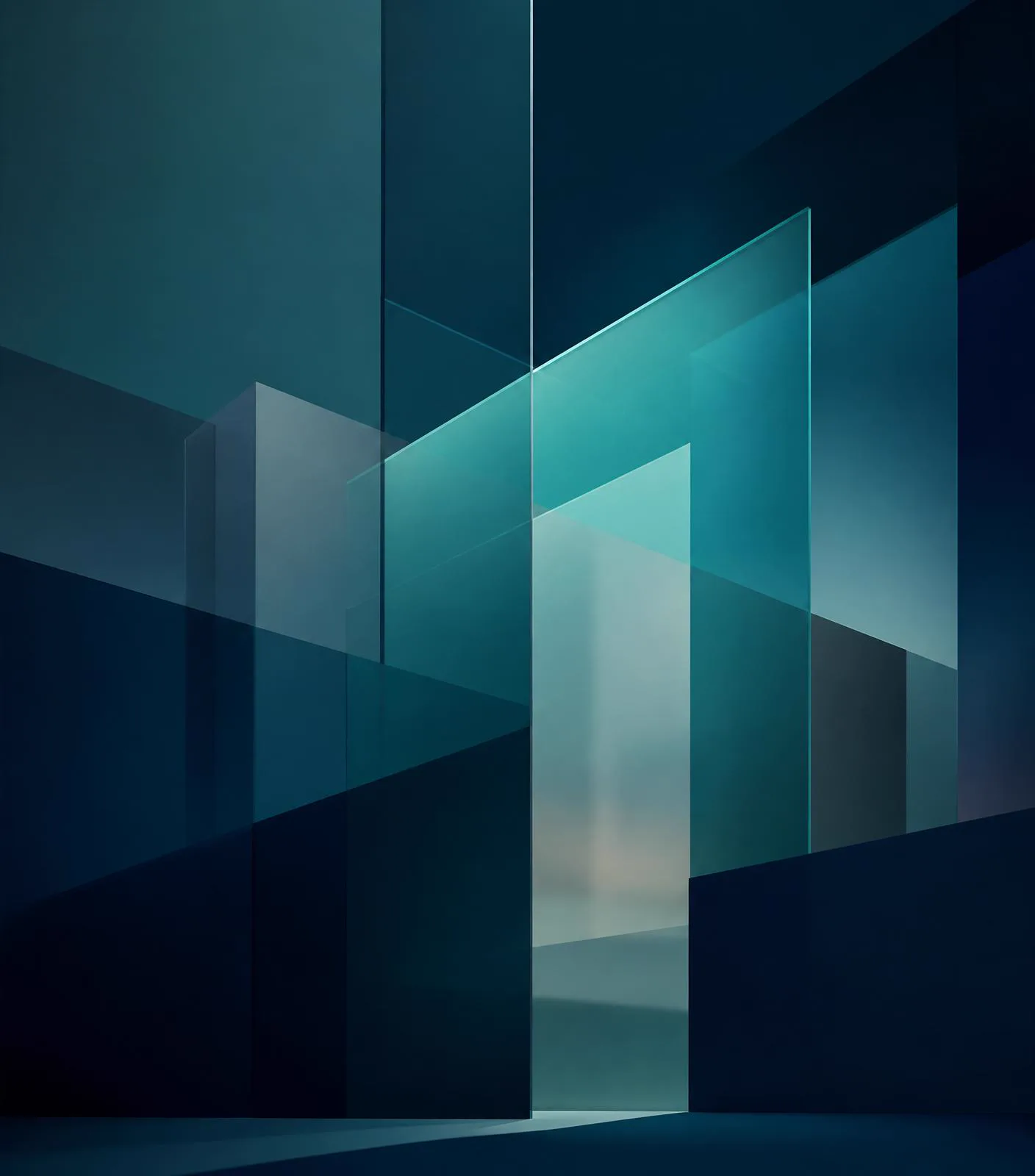 Layered architectural planes representing structured strategy